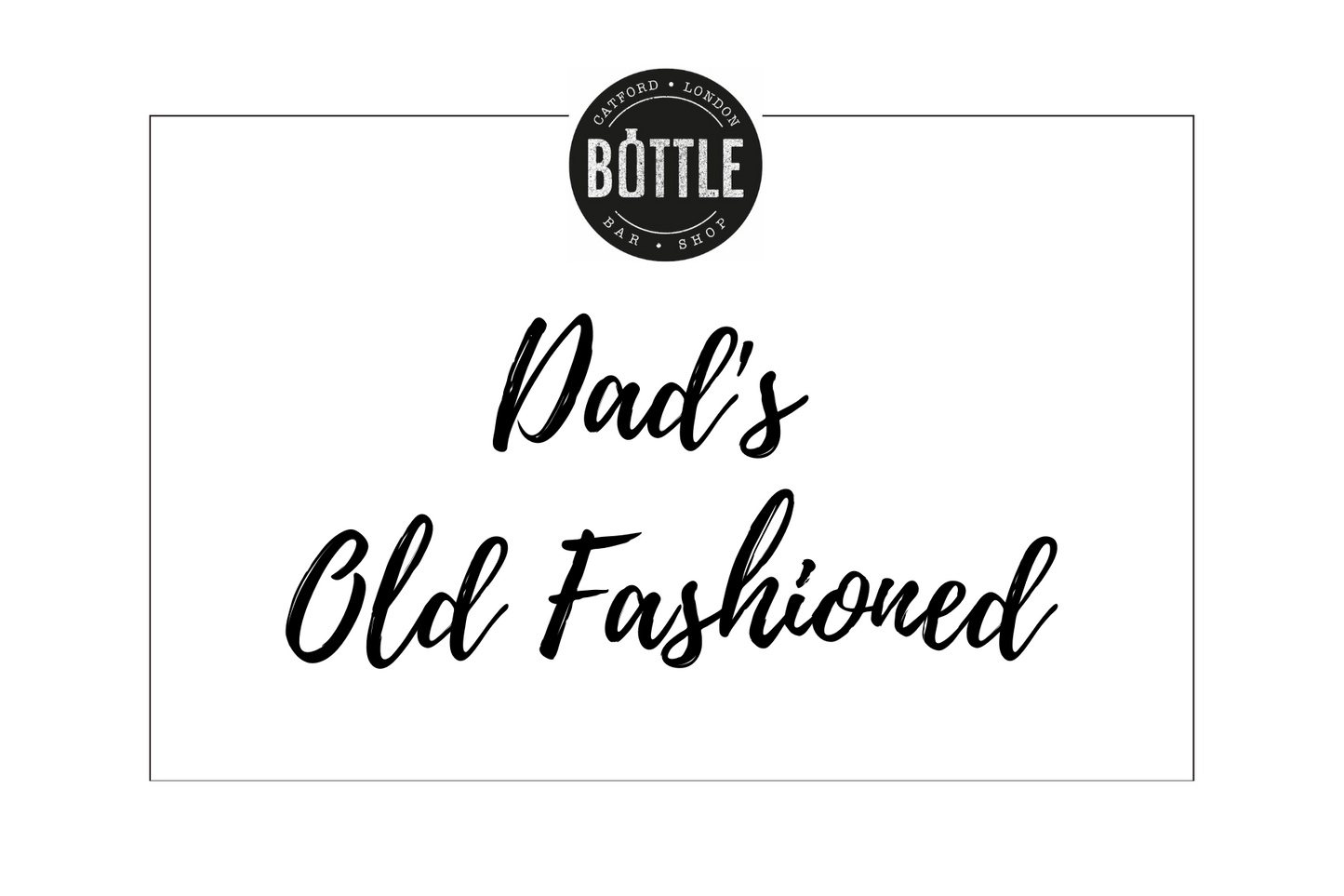 Dad's Old Fashioned label