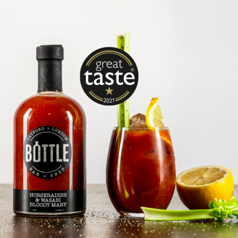 Award–Winning Horseradish and Wasabi Bloody Mary with Personalised Label – A Spicy Classic with a Personal Touch