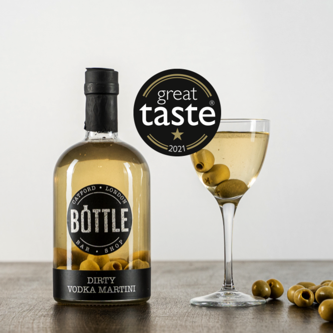 Dirty-vodka-martini-cocktail-with-olives-made-in-London