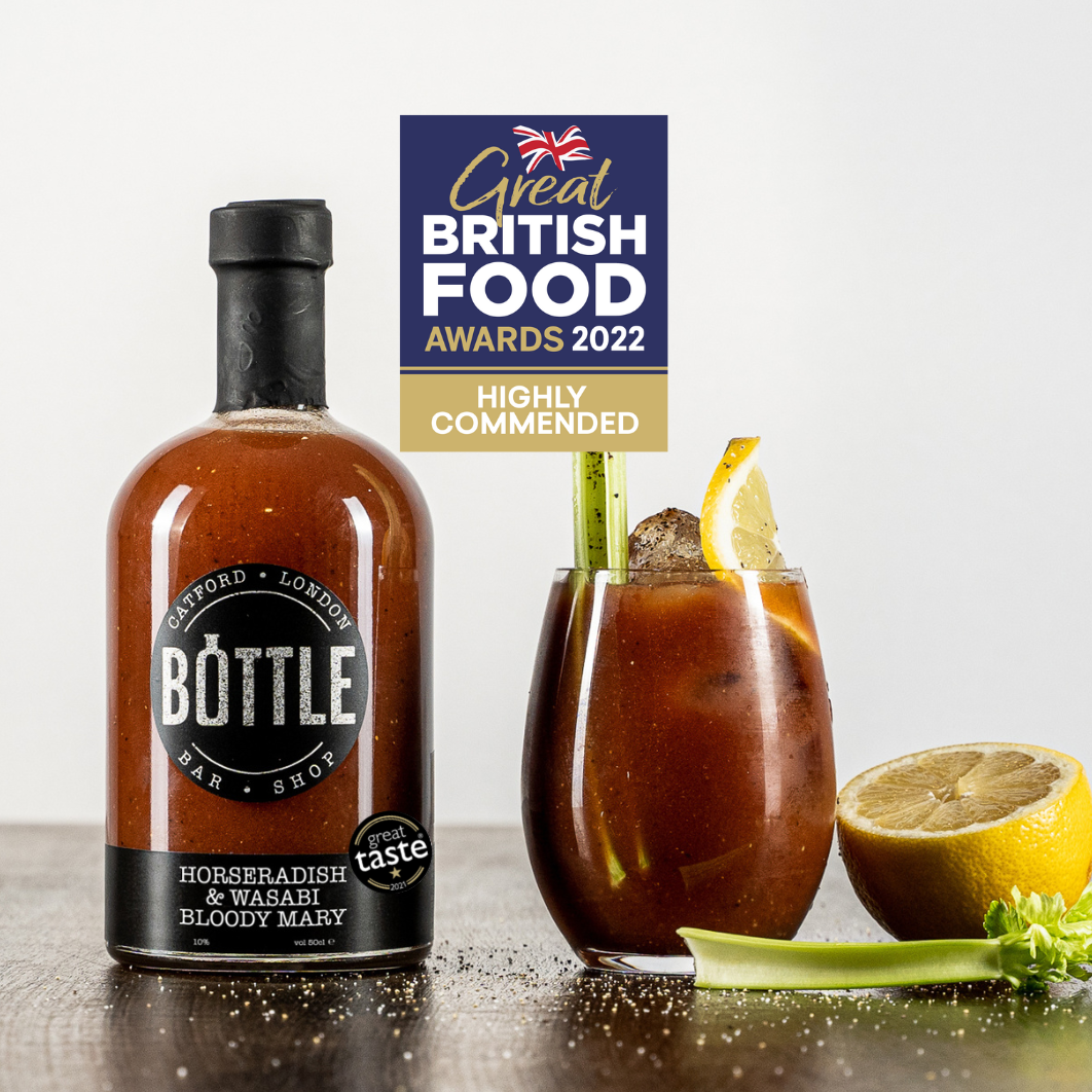Award–Winning Horseradish and Wasabi Bloody Mary with Personalised Label – A Spicy Classic with a Personal Touch