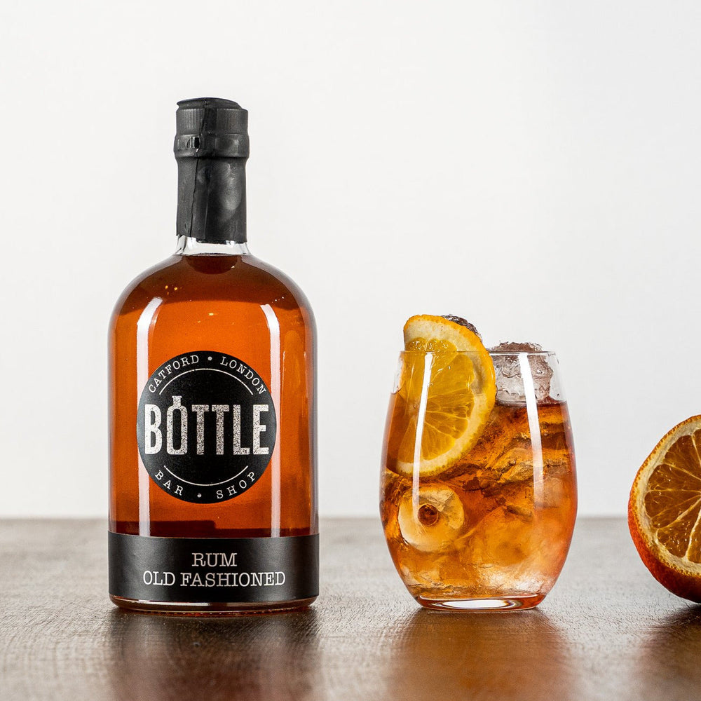 Handmade Rum Old Fashioned, made in small batches, made in the UK