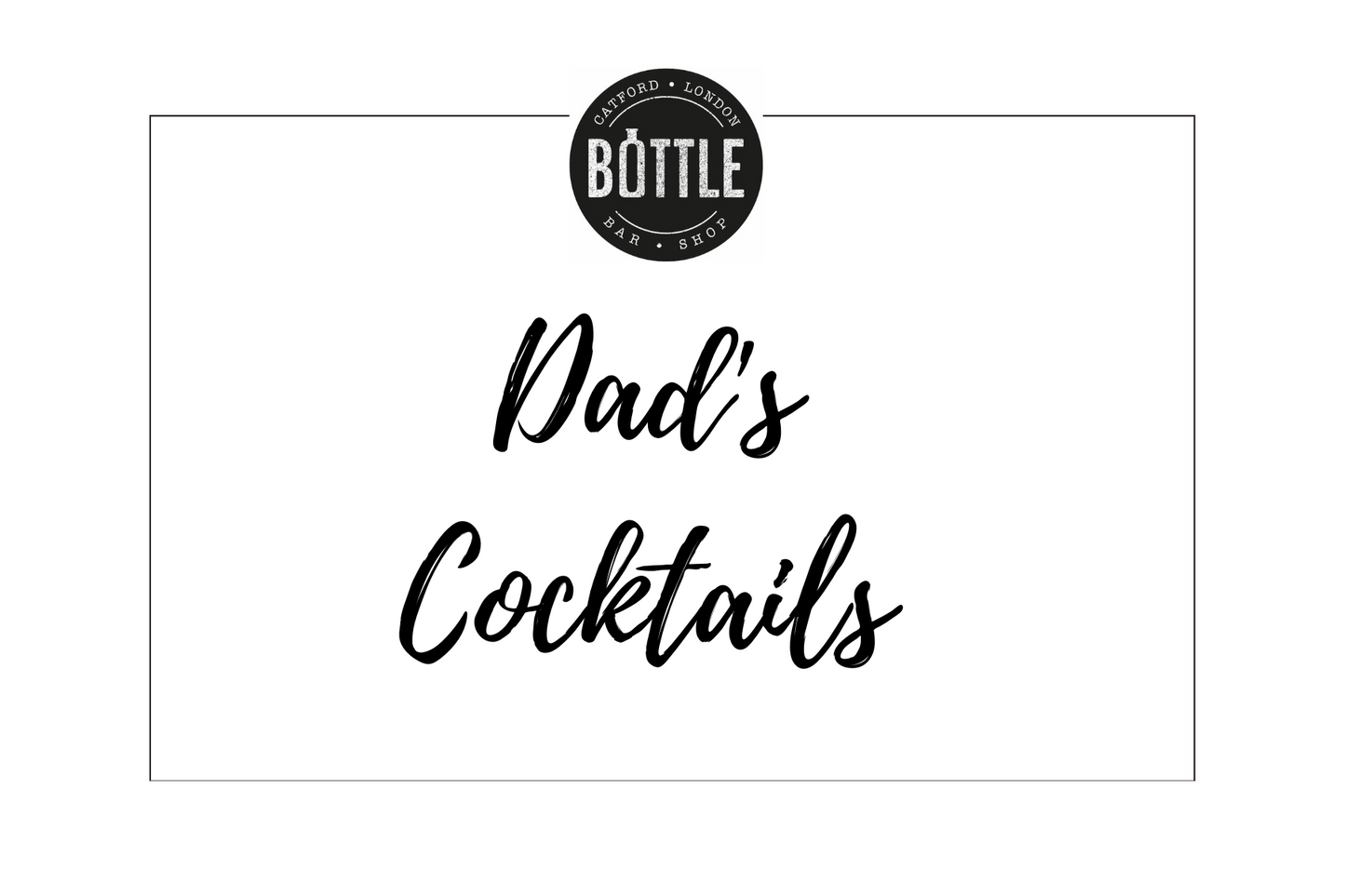 
                  
                    Dad's cocktails
                  
                