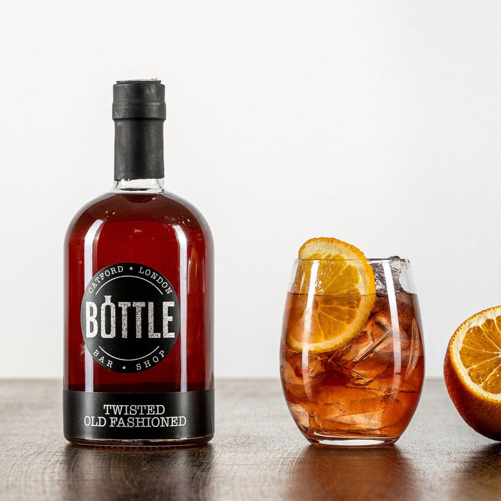 
                  
                    Award winning Twisted-Old-Fashioned-cocktail, made in small batches, made in the UK with cocktail glass
                  
                