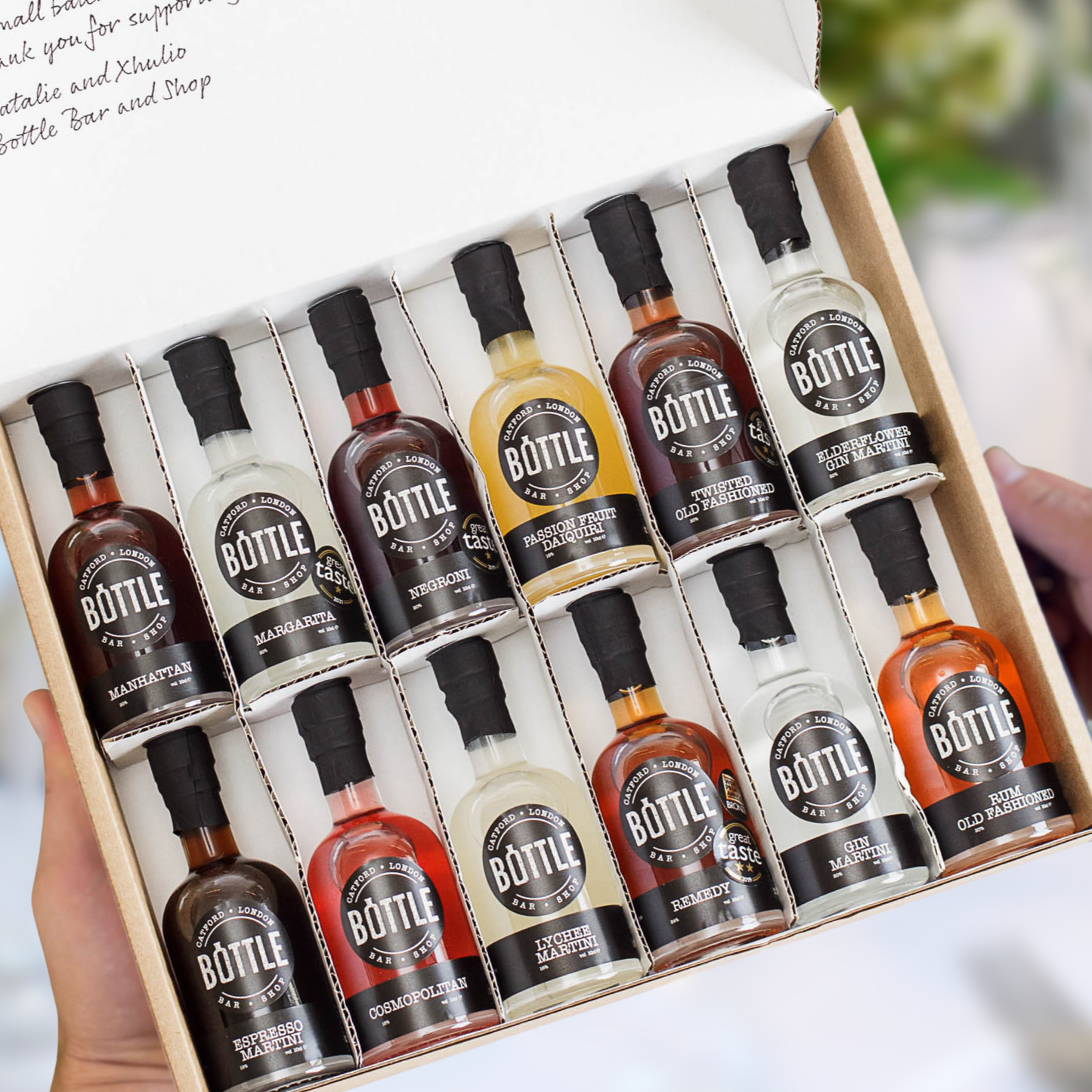 
                  
                    Luxury Cocktail Gift Set with 12 mini cocktails in a box
                  
                